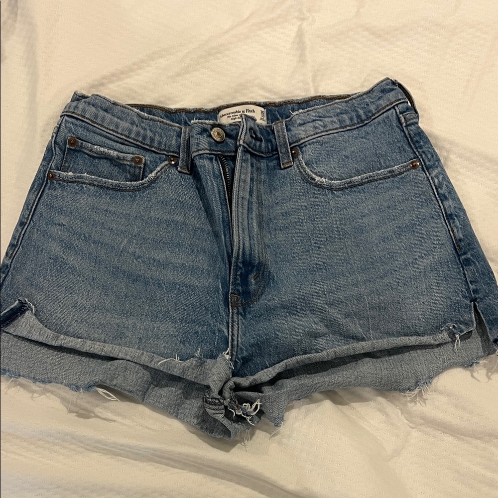 Abercrombie & Fitch Light Blue Jean Shorts